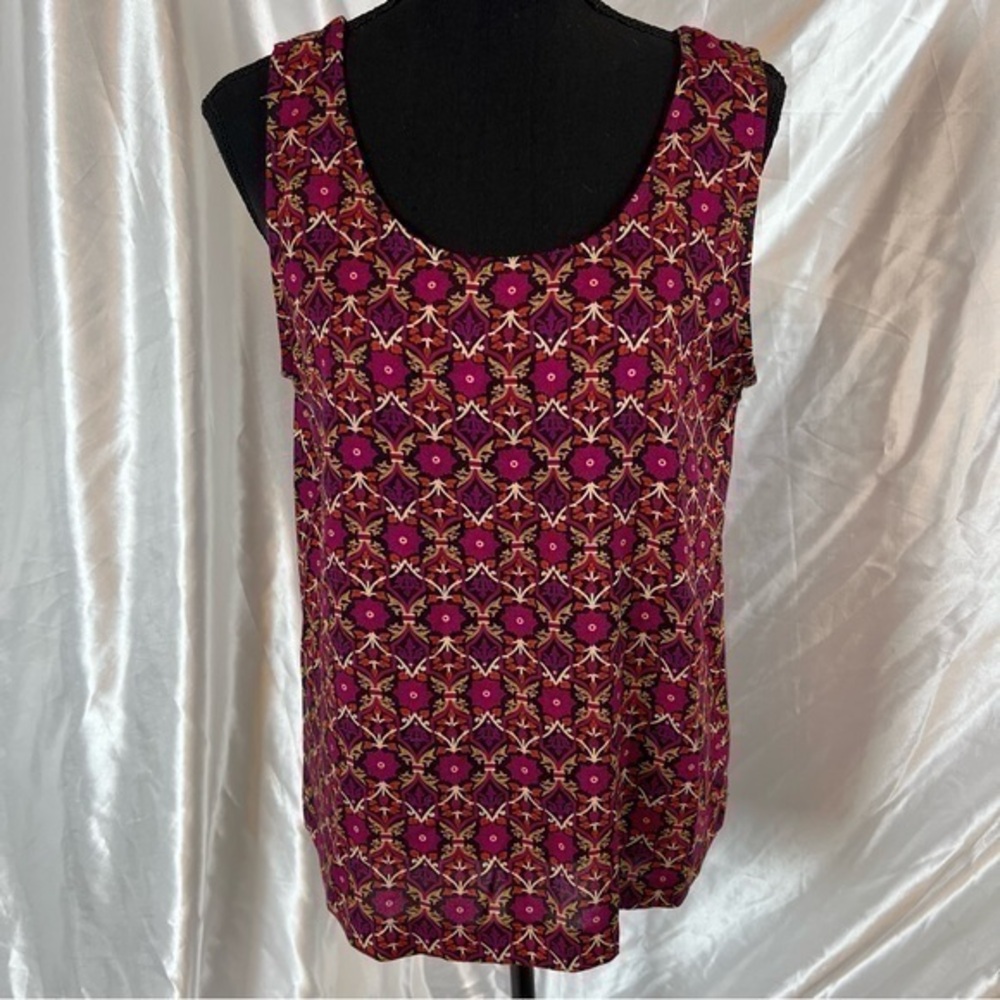 Vintage Witchy Whimsical Bohemian Floral Tank Top – Size 12 – NWT